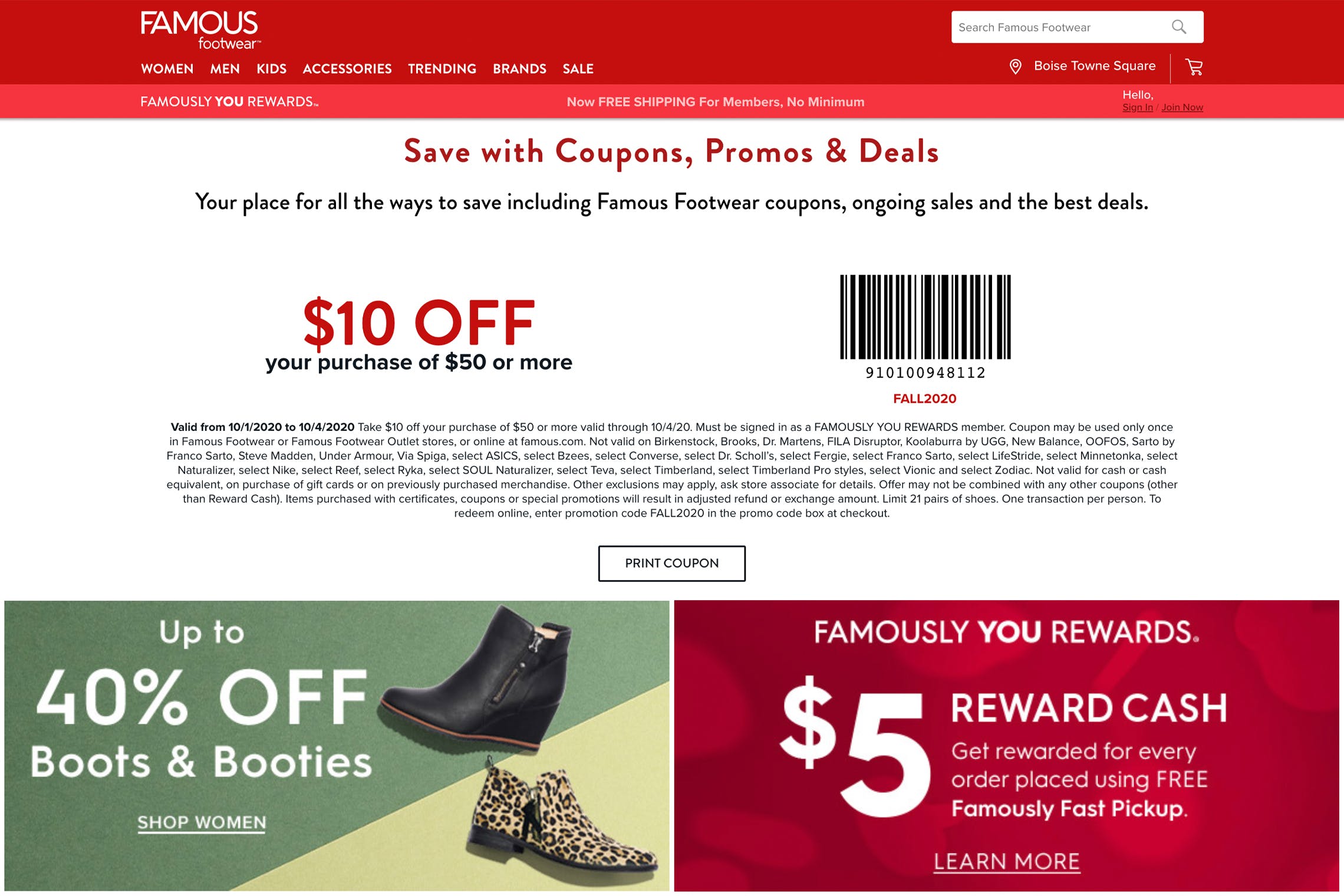 famous footwear coupon screenshot 1601578175 1601578175