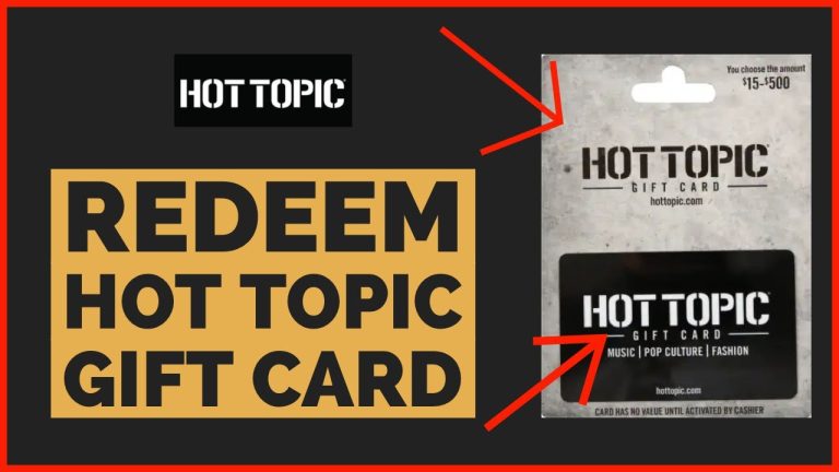 How Do I Get Hot Topic Gift Card Codes?