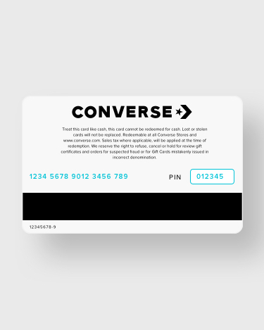 where to obtain converse gift card codes